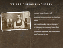 Tablet Screenshot of curiousindustry.com